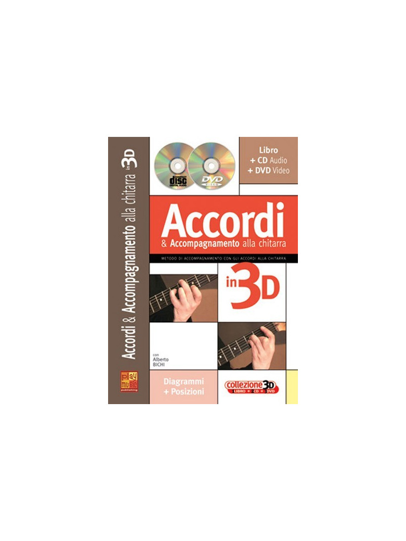 Accordi e accompagnamento alla chitarra in 3D (libro/CD/DVD)