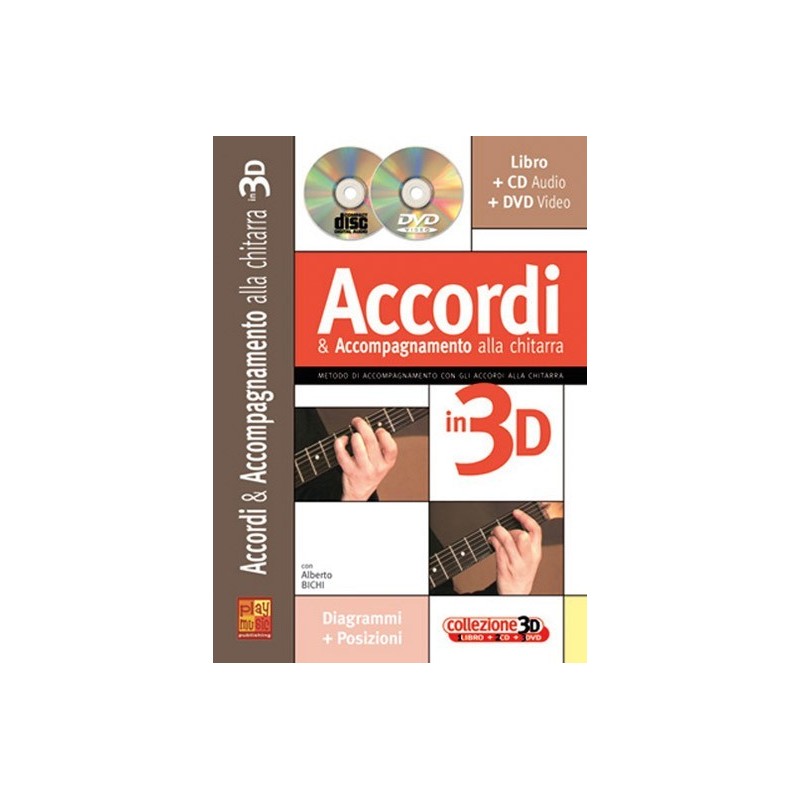 Accordi e accompagnamento alla chitarra in 3D (libro/CD/DVD)