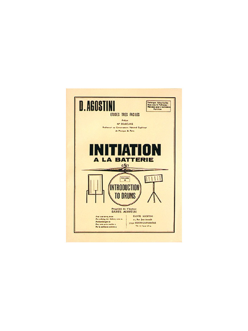 Initiation a la batterie Volume 0