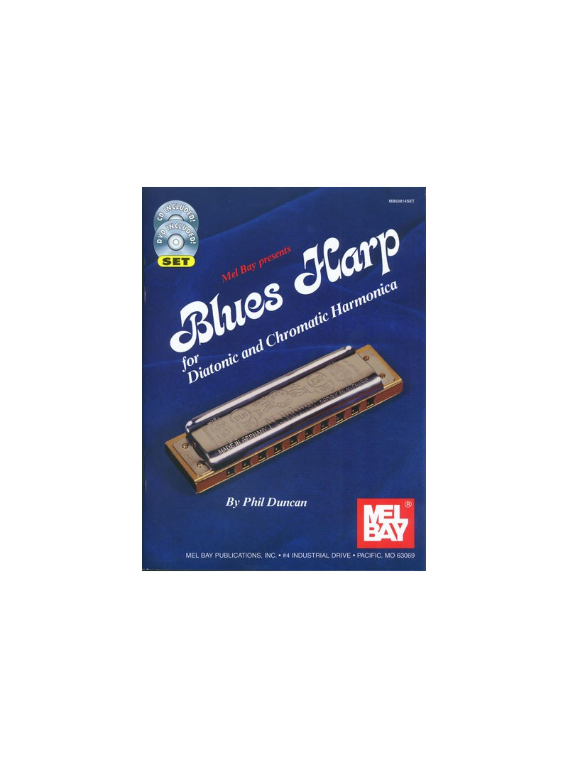 Blues Harp for Diatonic & Chromatic Harmonica (book/CD/DVD)