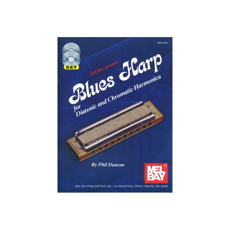 Blues Harp for Diatonic & Chromatic Harmonica (book/CD/DVD)