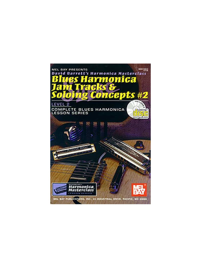 Blues Harmonica Jam Tracks & Soloing Concepts 2 (book/CD)