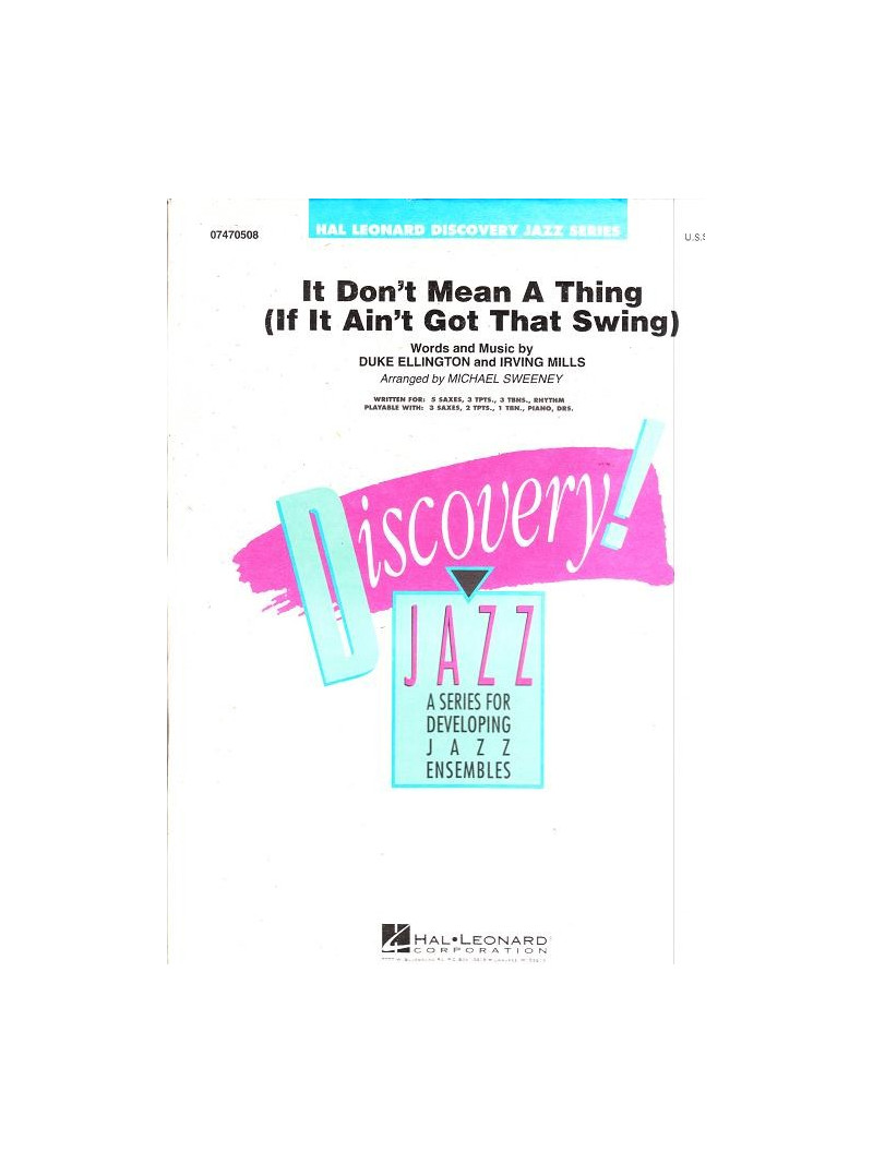 It Don't Mean a Thing (If It Ain't Got That Swing) Book/Cassetta