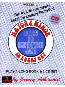 Volume 24 - Major & Minor (book/2 CD play-along)