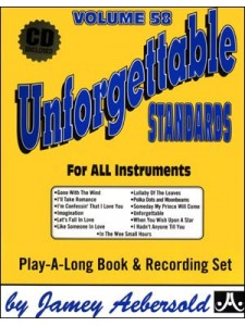 Aebersold volume 58: Unforgettable Standards (book/CD)