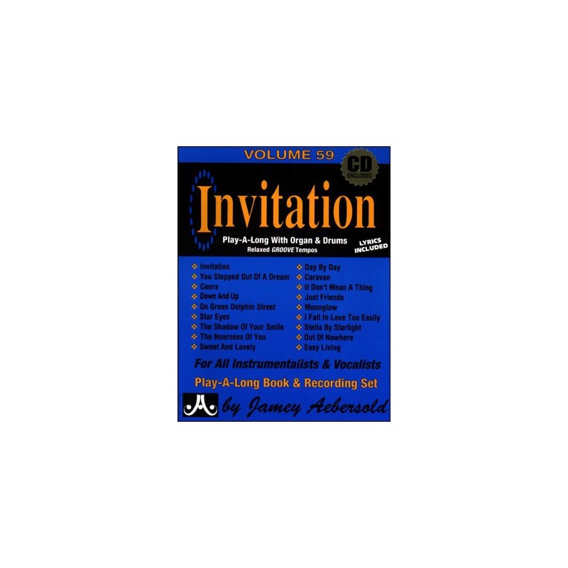 Aebersold 59: Invitation (book/2 CD)