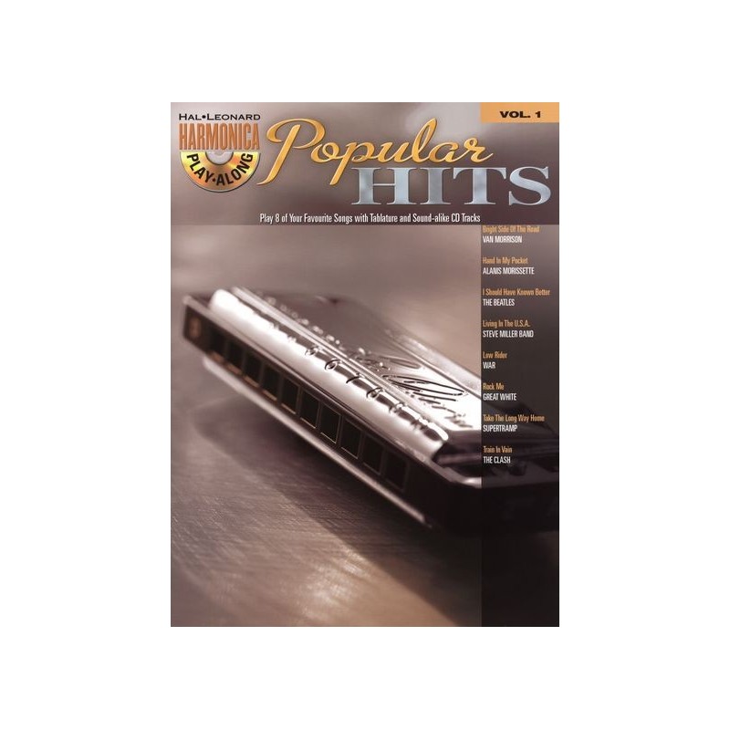 Harmonica Play-along: Popular Hits (book/CD)