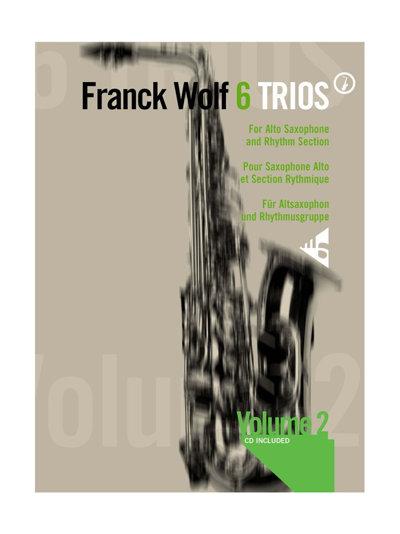 6 Trios for Alto Sax & Rhythm Section 2 (book/CD play-along)