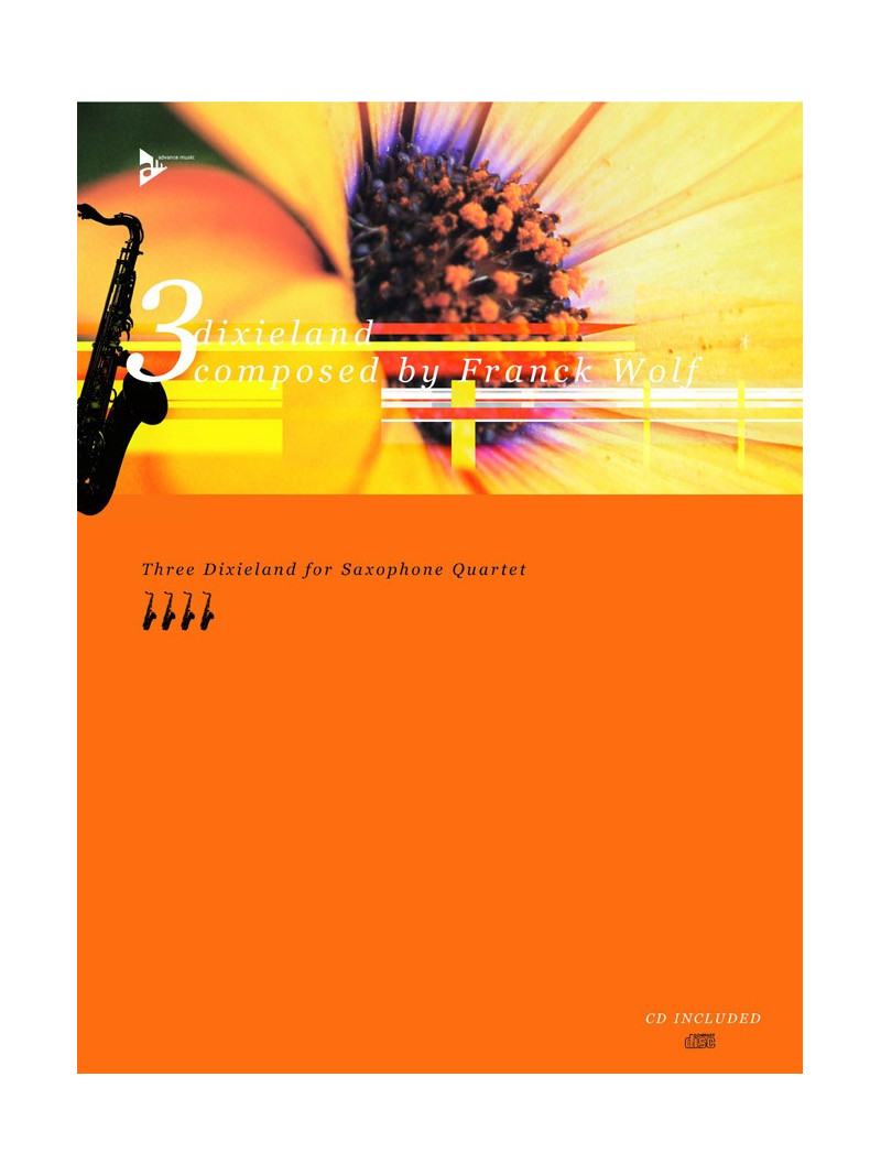 3 Dixieland for Saxophone Quartet (book/CD play-along)