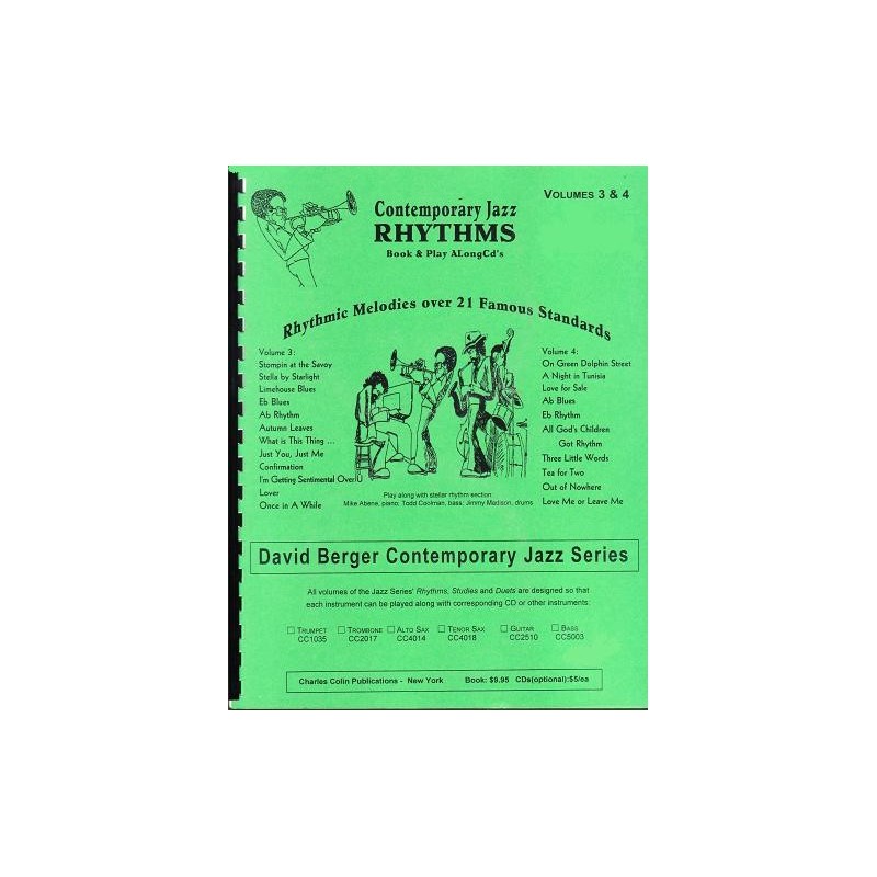 Contemporary Jazz Rhythms for Trumpet 3&4 (book/2 CD)