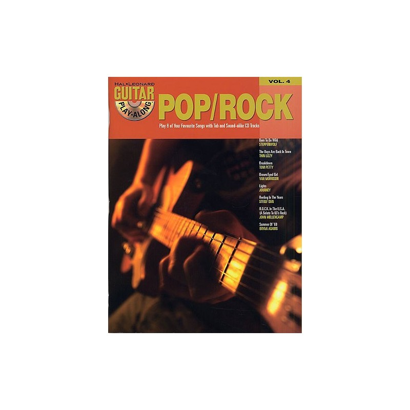 Pop Rock: Guitar Play-Along Volume 4 (book/CD)