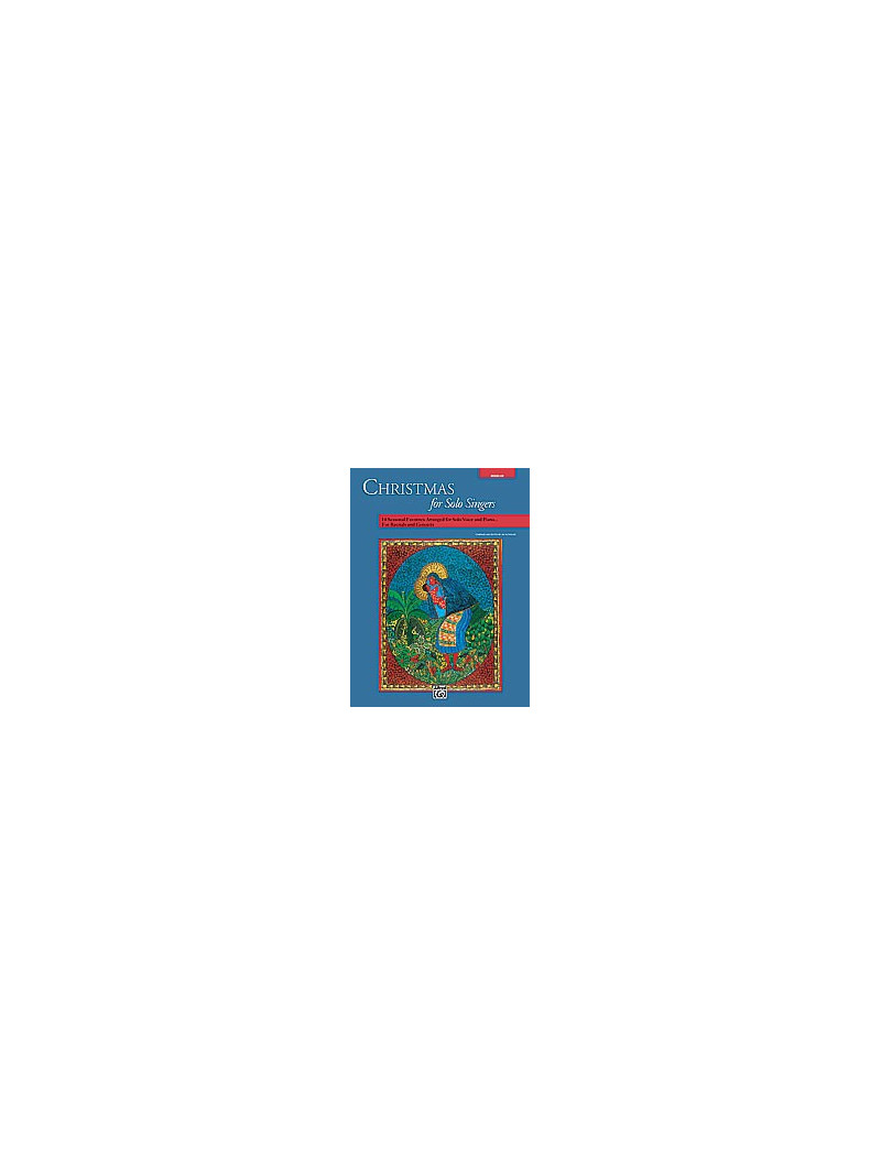 Christmas for Solo Singers for Medium Low Voice (book/CD sing-along)