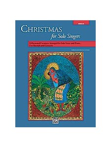 Christmas for Solo Singers for Medium Low Voice (book/CD sing-along)