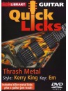 Lick Library: Guitar Quick Licks - Kerry King Thrash Metal (DVD)