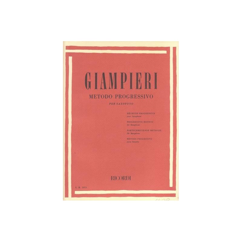 Metodo progressivo per saxofono