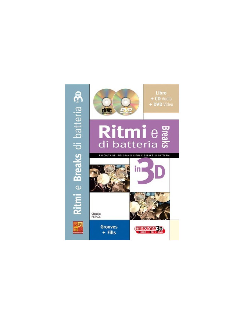 Ritmi e breaks di batteria in 3 D (libro/CD/DVD)