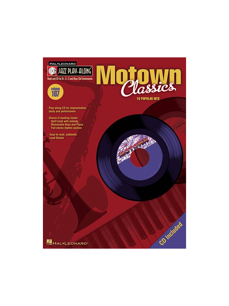 Jazz Play-Along volume 107: Motown Classics (book/CD)