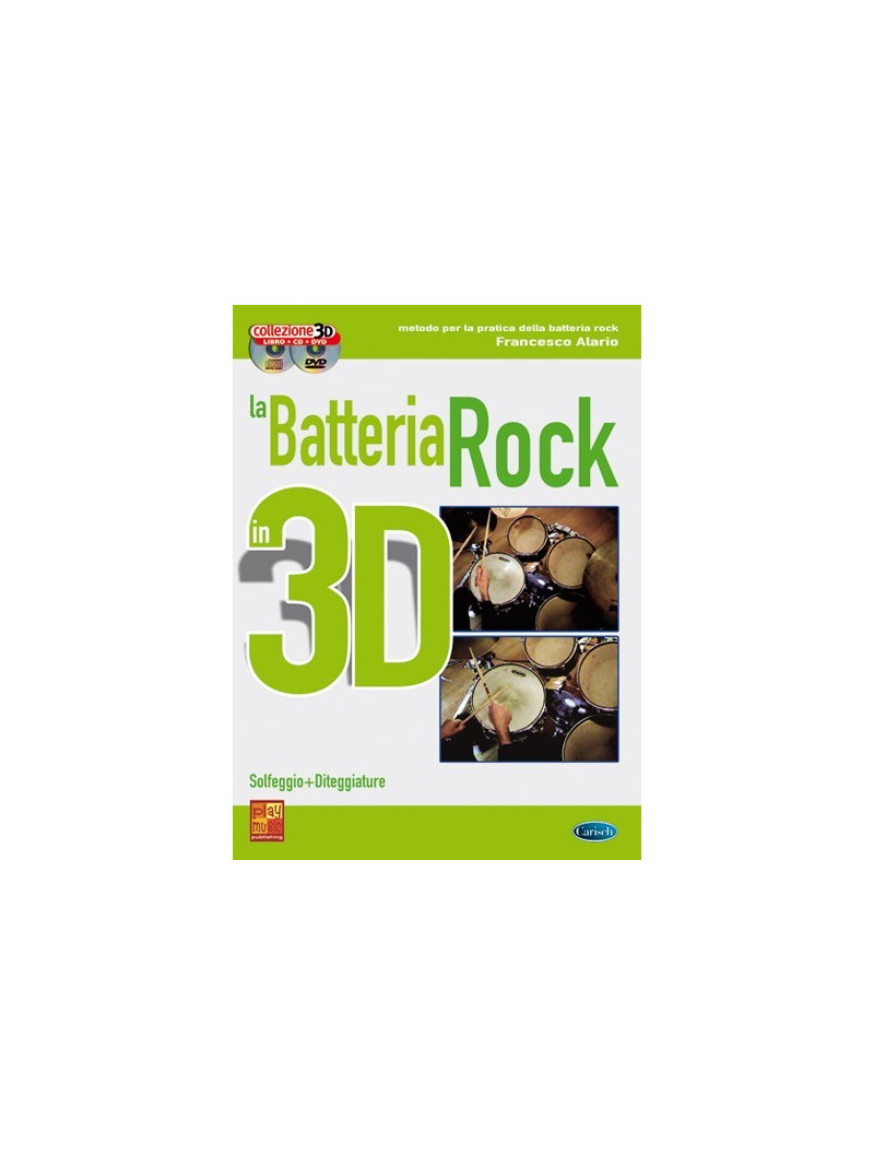 La batteria rock in 3 D (libro/CD/DVD)