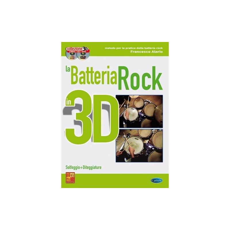 La batteria rock in 3 D (libro/CD/DVD)