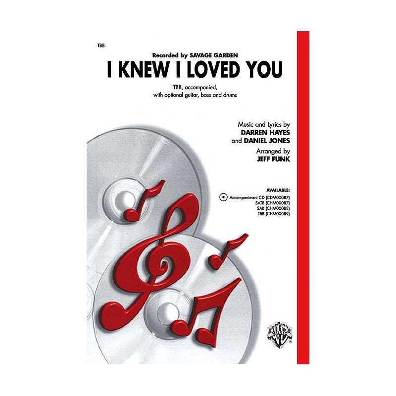 I Knew I Loved You (choral)
