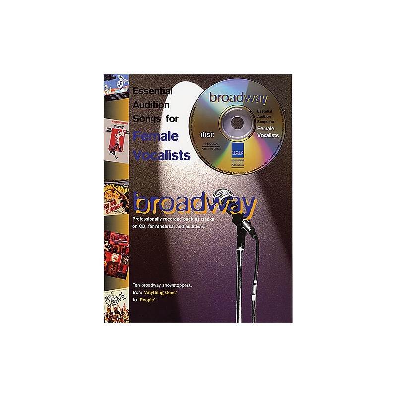 Broadway: Essential Audition Songs for Female Vocalists (book/CD sing-along