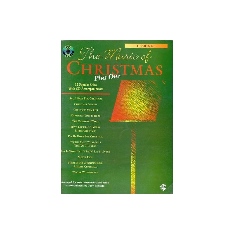 The Music of Christmas Plus One for Clarinet (book/CD play-along)