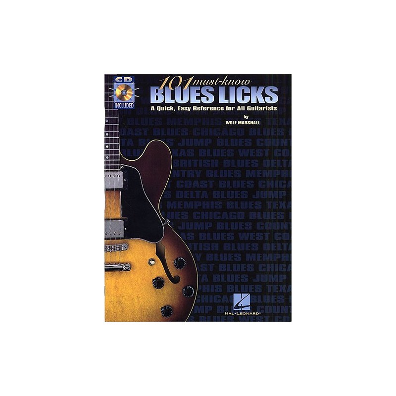 101 Must-Know Blues Licks (book/CD)