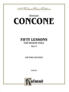 Fifty Lessons Opus 9 - for Medium Voice