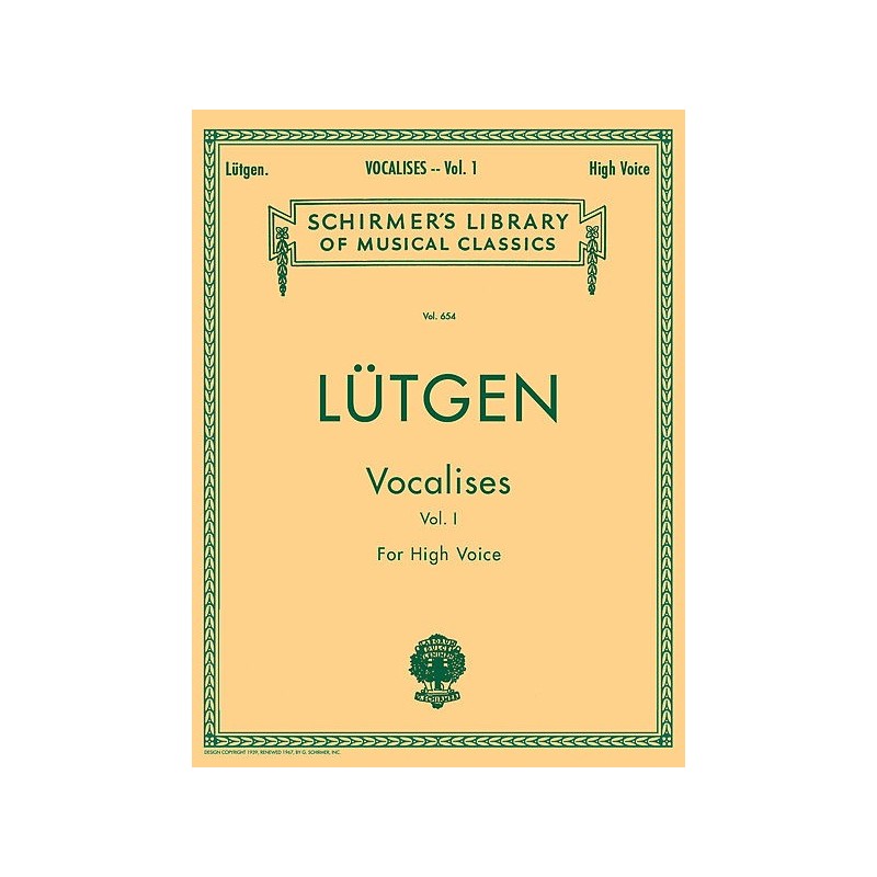 Vocalises Book I - For High Voice 