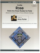 32 Rose Etudes For Flute (book/CD-MP3)
