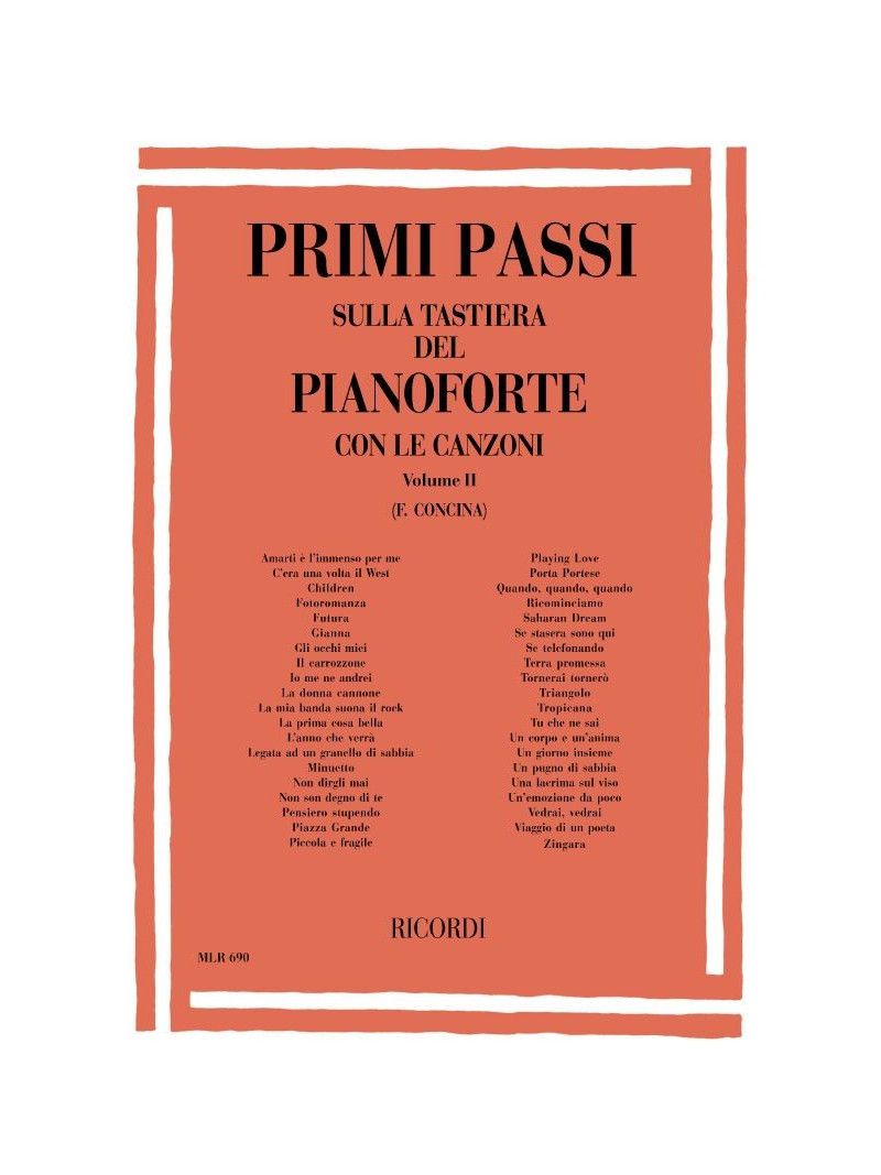 Primi passi sulla tastiera del pianoforte Volume II