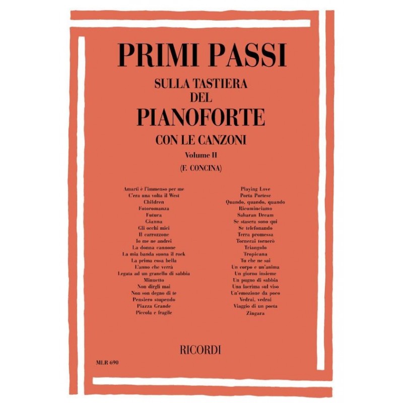 Primi passi sulla tastiera del pianoforte Volume II