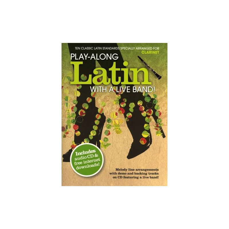 Play-Along Latin With A Live Band for Clarinet (book/CD)