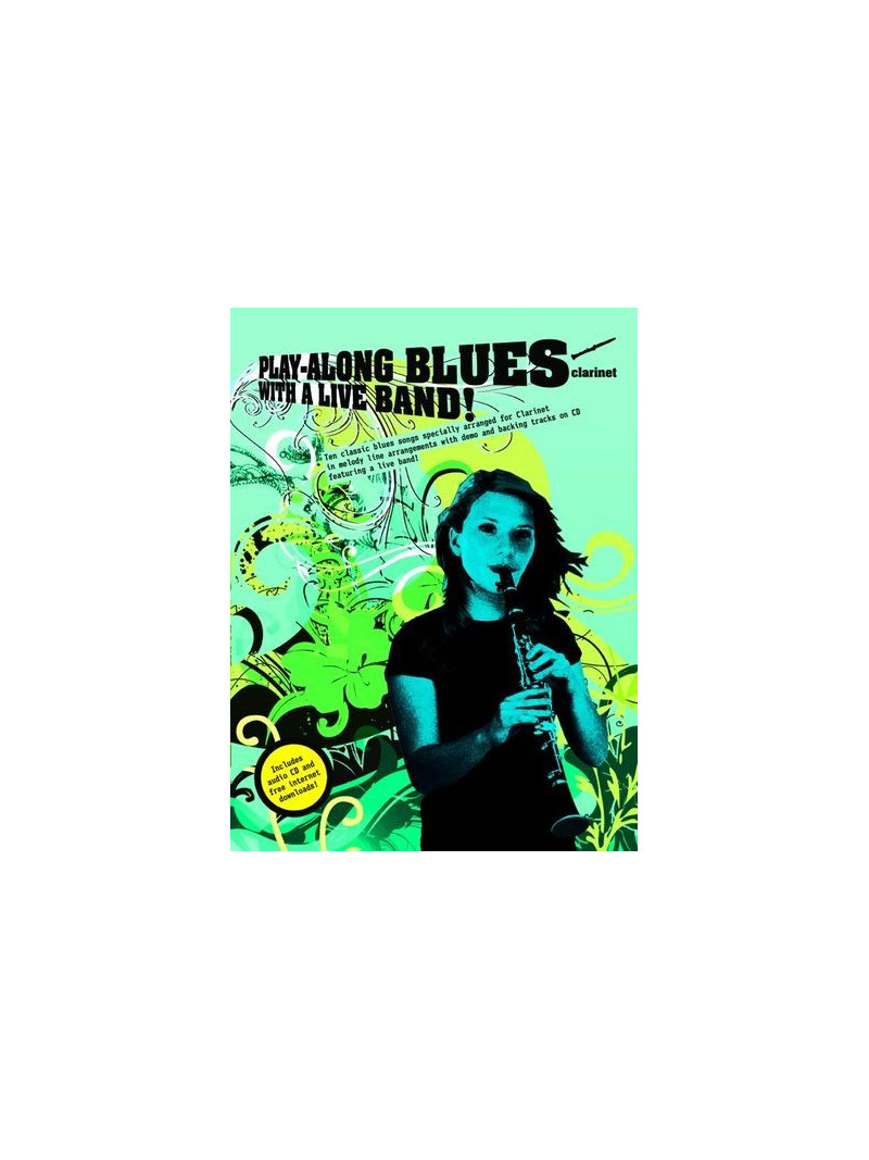 Play-Along Blues with a Live Band Clarinet (book/CD)
