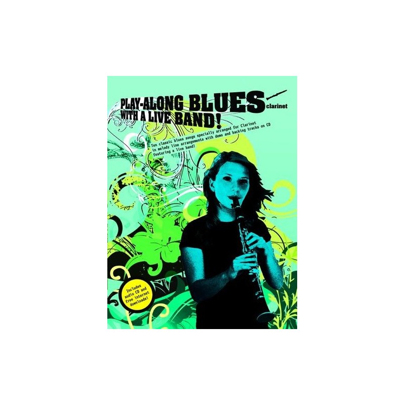 Play-Along Blues with a Live Band Clarinet (book/CD)