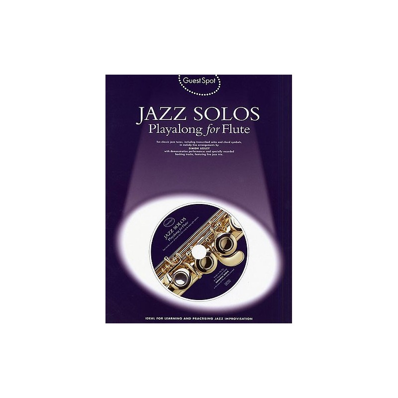 Guest Spot: Jazz Solos Playalong for Flute (book/CD)