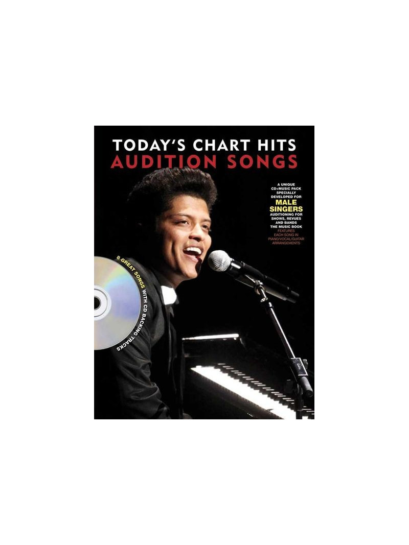 Audition Songs For Male Singers: Today's Chart Hits (book/CD)
