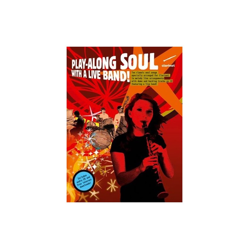 Play-along Soul with a Live Band Clarinet (book/CD)