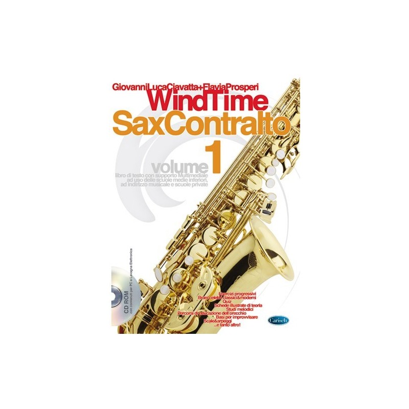 Windtime - Sax Contralto volume 1 (book/CD-Rom)