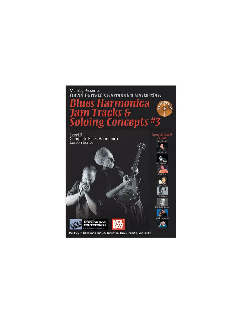 Blues Harmonica Jam Tracks & Soloing Concepts 3 (book/CD)