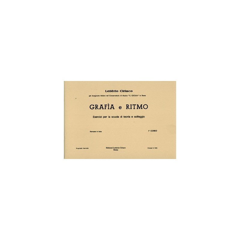 Grafia e ritmo - 1° corso