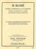 Etudes et Exercises pour Clarinet: 45 exercises