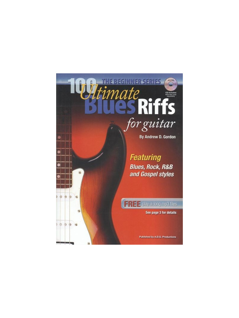 100 Ultimate Blues Riffs for Guitar - Beginner Series (book/CD)