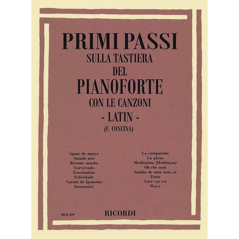 Primi passi sulla tastiera del pianoforte - Latin