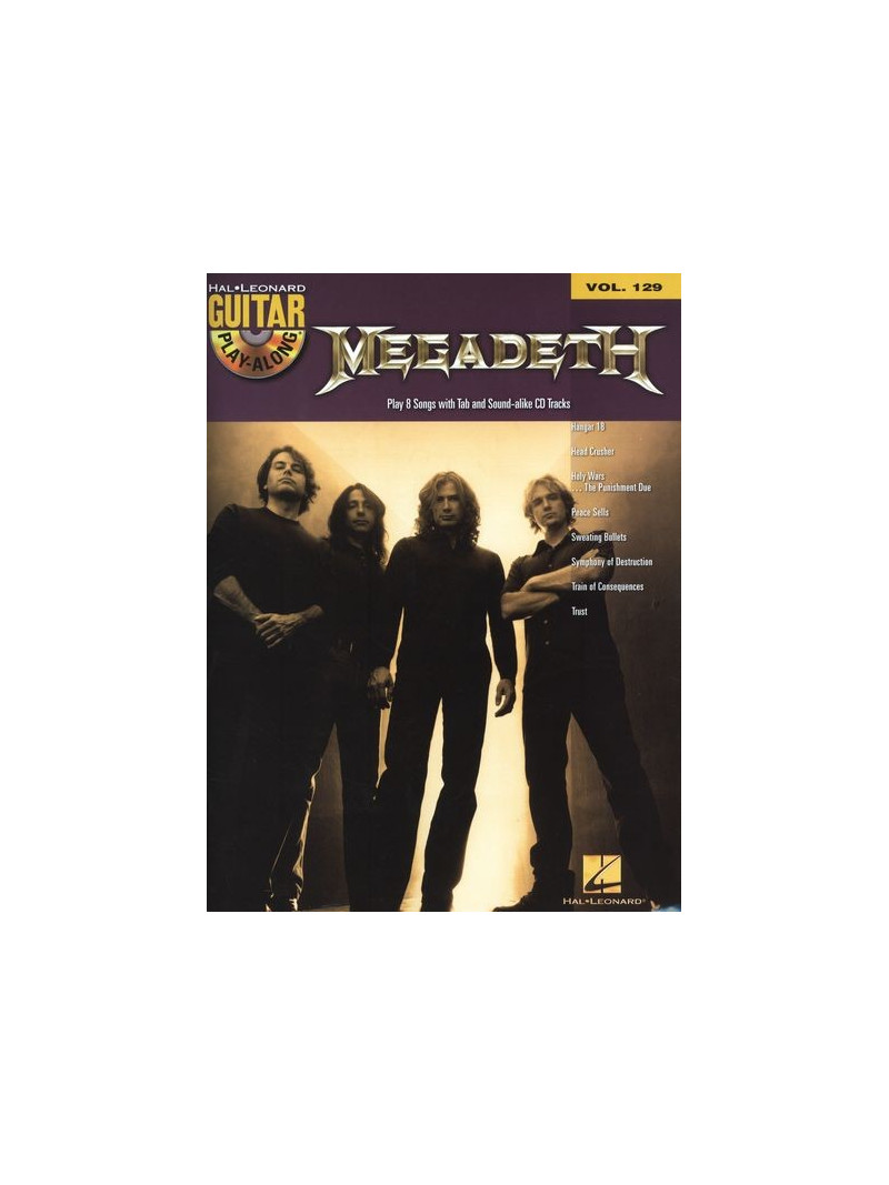 Megadeth: Guitar Play-Along Volume 129 (book/CD)