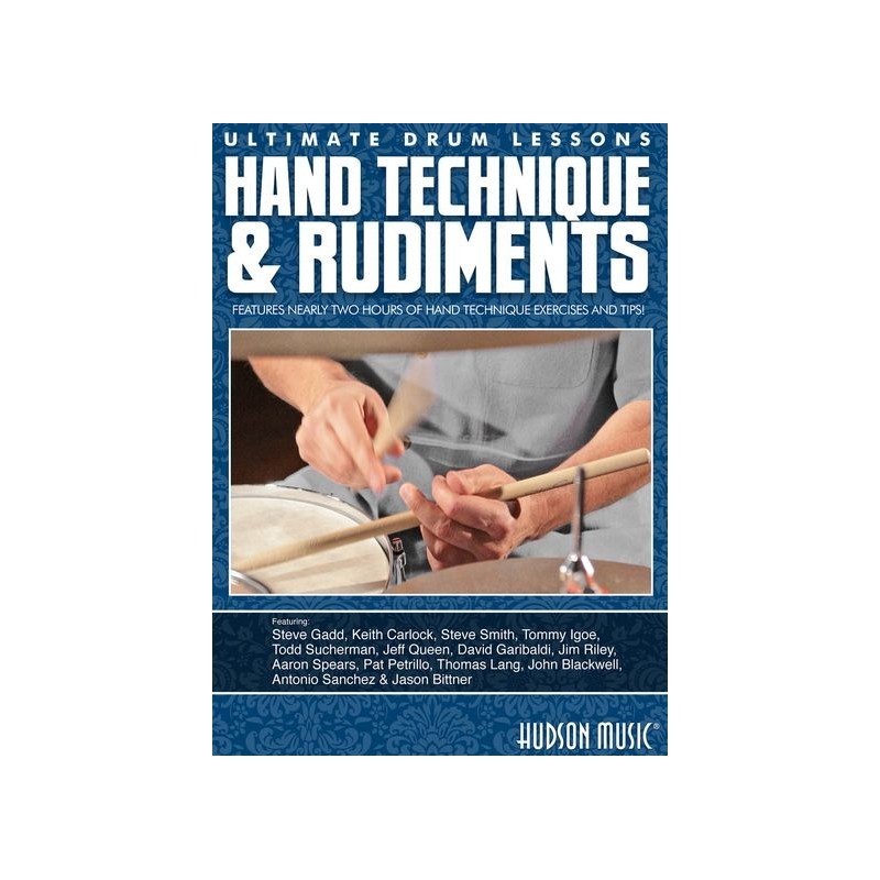 Hand Technique & Rudiments, dvd hudson music www.birdlandjazz.it