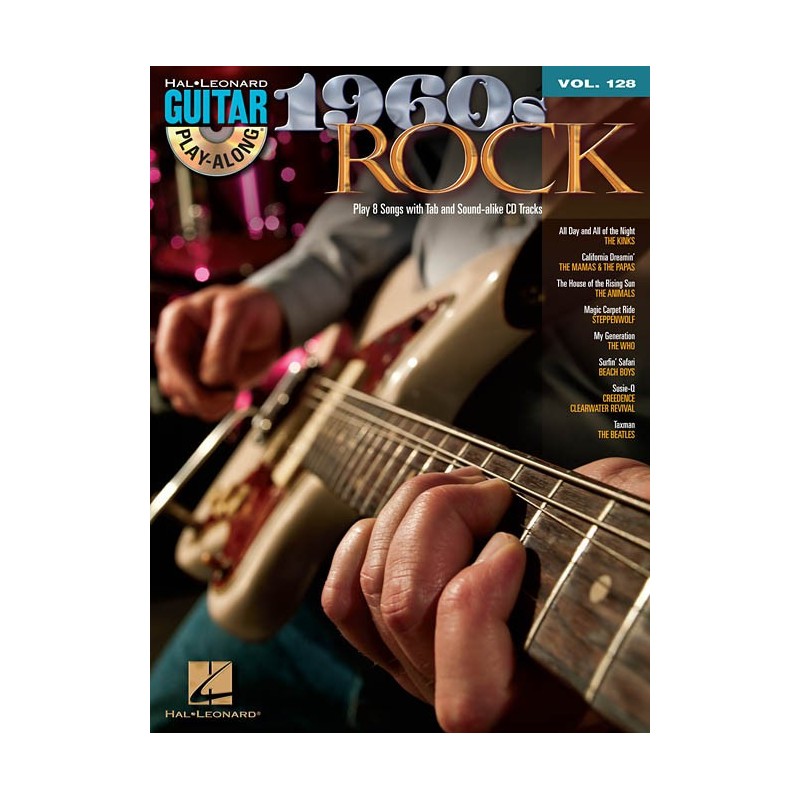 1060s Rock: Guitar Play-Along Volume 128 (book/CD)