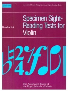 Violin Specimen Sight-Reading Tests - Grades 1-5