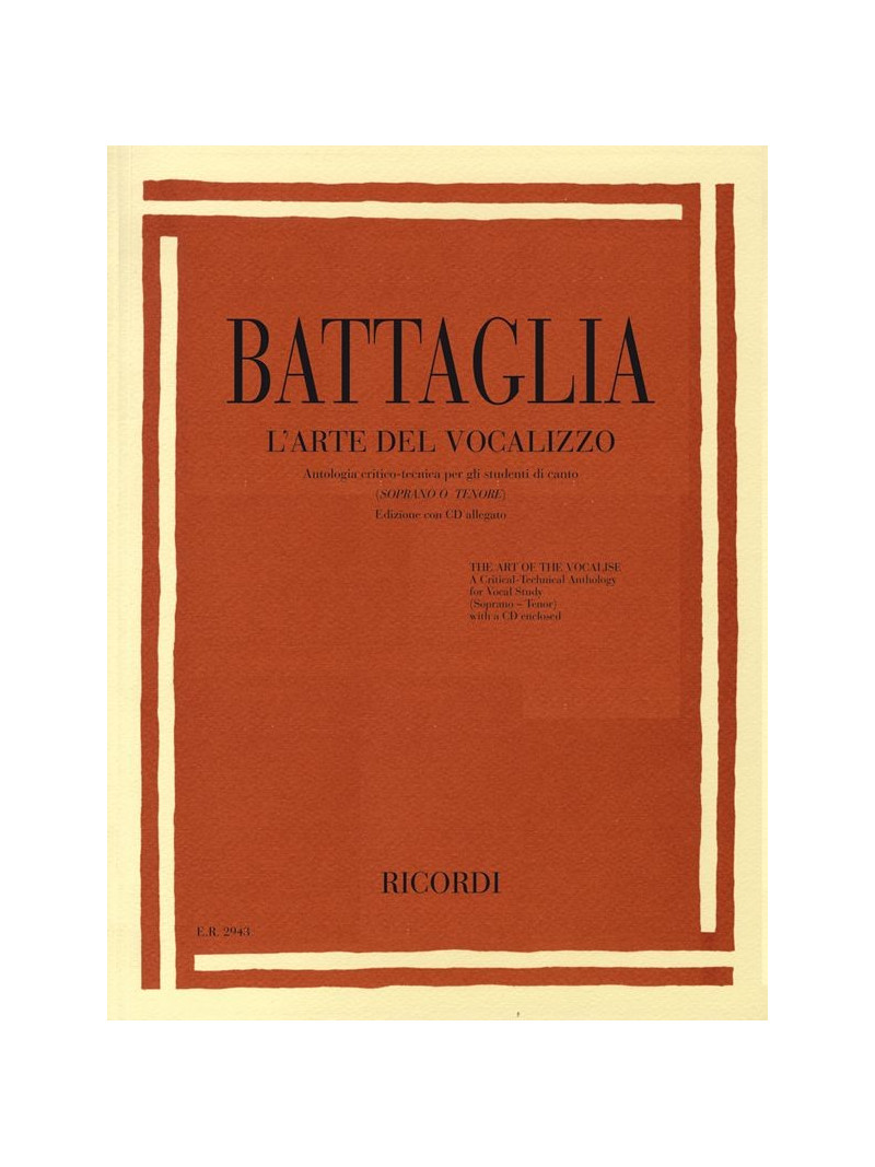 L'arte del Vocalizzo - soprano o tenore (libro/CD)