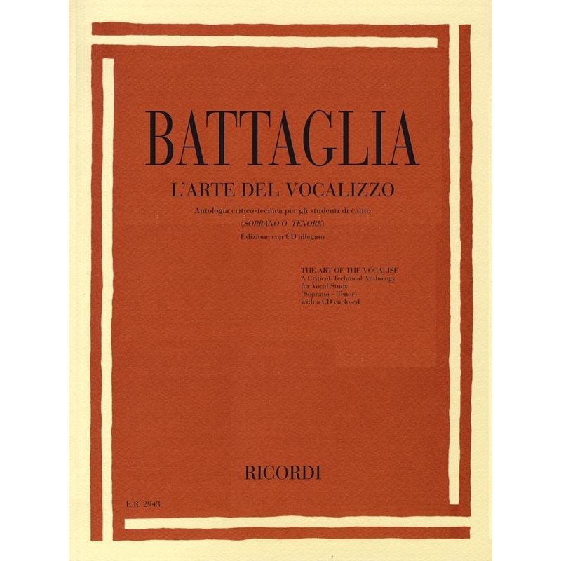 L'arte del Vocalizzo - soprano o tenore (libro/CD)